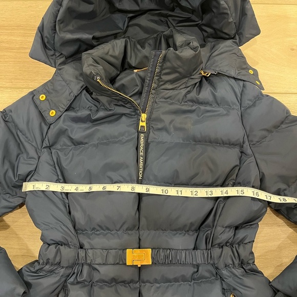 Tory Burch Embrace Ambition Down Navy Puffer Jacket Size S Small - Picture 2 of 9